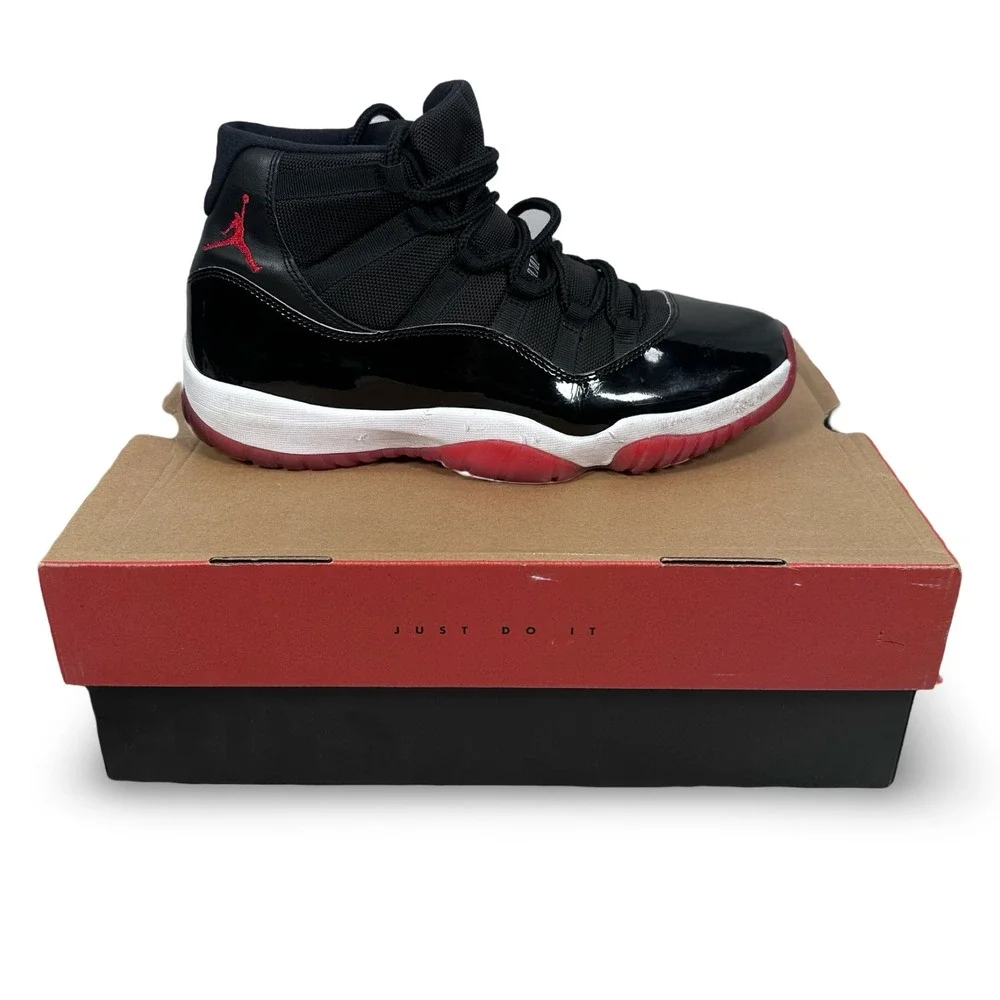 Jordan Air Jordan 11 Retro Bred Black True Red White 378037-061 Mens 12 2019